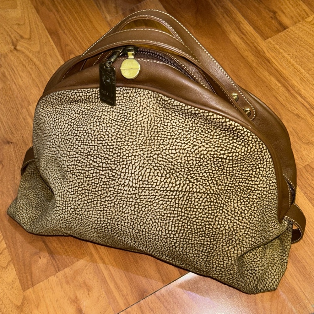 Vintage Borbonese Redwall Partridge Large Leather Pouch